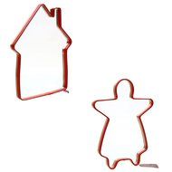 Jumbo Cookie Cutter Set Ginger Bread Person and House 8 Tall