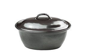 Juliska Pewter Stoneware Medium Covered Casserole