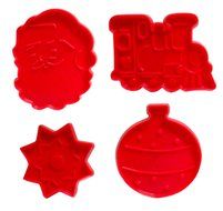 Pack of 4 Christmas Cookie Stamps Cutters