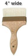 4-Inch Wide Pastry Baking Brush Basting Brush Grilling Brush Barbecue BBQ Brush Boar Bristles Ferrule Fastening...