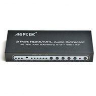 AGPtek&reg; HDMI to HDMI + SPDIF + RCA L / R Audio Extractor Converter (HDMI input,HDMI+ Audio output) N4