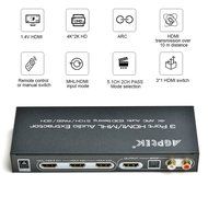 AGPtek&reg; HDMI to HDMI + SPDIF + RCA L / R Audio Extractor Converter (HDMI input,HDMI+ Audio output) N9