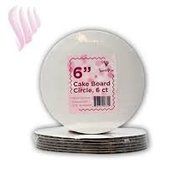 Cakeboard Circle 6&quot;, 25 Count