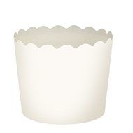 Blue Sky 1265 20 Count Scalloped Cupcake Baking Cups, Small, White