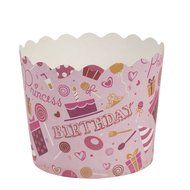 Blue Sky 1265 20 Count Scalloped Cupcake Baking Cups, Small, White N2
