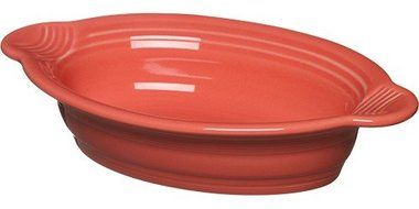 Fiesta 9 By 5-Inch Individual Oval Casserole, Flamingo