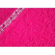 FOUR-C Fondant Rolling Pin Christmas Deer Roller for Cupcake Decorating Color Transparent