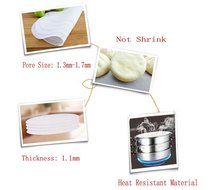 Lucky Gourd Reusable Non-Stick Silicone Steamer Pad Mesh Round Dumplings Mat,Pack of 4 (11.8 Inch/30 CM) N2