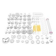 Yakamoz Cake Decration Tool Kit Fondant Cake Cookie Cutter Mold Sugarcraft Icing Decorating Flower Modelling Tools... N4