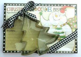 Grasslands Road Christmas Cookie Recipe Cards &amp; Cookie Cutter ~ Tree
