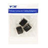 VCE (3 PACK) HDMI Female to Female Coupler Gold Plated High Speed HDMI Female Adaptor N7
