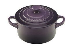 Le Creuset Stoneware 8-Ounce Petite Round Covered Casserole, Cassis