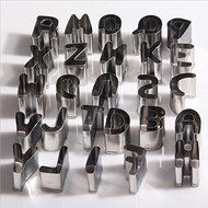 Cookie Cutter Set , Windspeed 26pcs Stainless Steel Alphabet Letters Biscuit Cookies Cutters Molds, Mini A-Z Shaped... N2