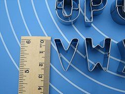Cookie Cutter Set , Windspeed 26pcs Stainless Steel Alphabet Letters Biscuit Cookies Cutters Molds, Mini A-Z Shaped... N3