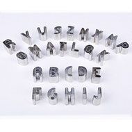 Cookie Cutter Set , Windspeed 26pcs Stainless Steel Alphabet Letters Biscuit Cookies Cutters Molds, Mini A-Z Shaped... N7