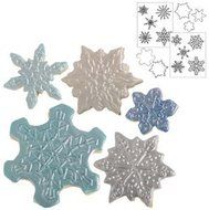 Autumn Carpenter Designs Snowflake Cookie Cutter &amp; Impression Mat Set