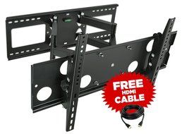 Mount-It! Articulating TV Wall Mount for 32&rdquo; &ndash; 65&rdquo; LCD/LED/Plasma Flat Screen TVs, Articulating Full Motion, 165...