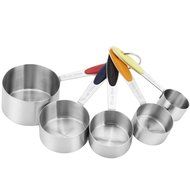 VonShef 17 Piece Premium Mixing Bundle with 5 Stainless Steel Mixing Bowls, Measuring Spoon Set, Measuring Cup... N4