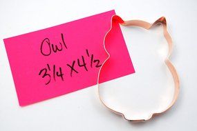 Owl Cookie Cutter N2