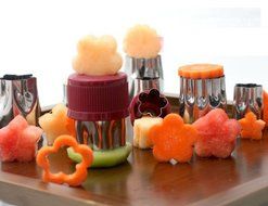 LOHOME Vegetable Cutter Mold, Stainless Steel Mini Cookie Cutters Flower Shape Slicer Cake Fruit Cut Tool, Set... N4