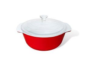 Creo SmartGlass Casserole Dish, Red