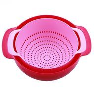 Agile-Shop Compact Mixing Bowls, Food Prep and Measuring Nesting Set, Multi-Color (10 pieces) N6