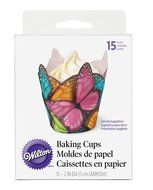 Wilton 415-2172 15 Count Butterfly Specialty Standard Baking Cups, Multi N3