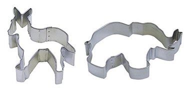 R&amp;M Donkey 3.5&quot; and Elephant 5&quot; Cookie Cutter Set