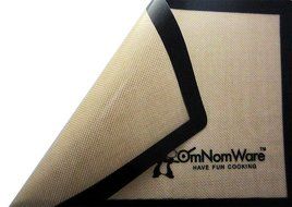 OmNomMat Silicone Baking Mat - Professional Grade Cooking Bakeware - Non-stick Baking Sheet Oven Liner Makes Baking... N6