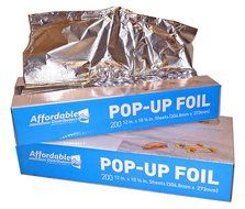 Affordable Distributors 12 X 10 3/4 Inch Pop-up Silver Foil Sheets Pack of 200 N2
