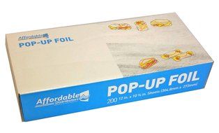 Affordable Distributors 12 X 10 3/4 Inch Pop-up Silver Foil Sheets Pack of 200 N5