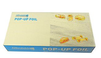 Affordable Distributors 12 X 10 3/4 Inch Pop-up Silver Foil Sheets Pack of 200 N7