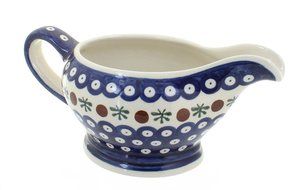 Polish Pottery Nature Gravy Boat