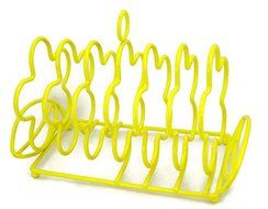 Yellow Flower Toast Caddy Rack with Crumb Tray N2