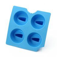 CY-buity 4-Cup Shape Rubber Shooters Ice Cube Shot Glass Freeze Mold Maker Tray Party N22