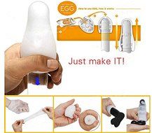 Maxry(TM)3pcsSale Male Masturbator Silicone Pussy Egg, Sex Toys for Men Vagina Real Pussy Pocket Masturbator Sex... N6