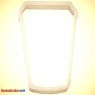Latte Tall Cup Cookie Cutter 4 In