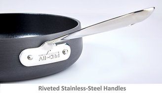 All-Clad E785SB64 HA1 Hard Anodized Nonstick Dishwasher Safe PFOA Free Cookware Set, 13-Piece, Black N3