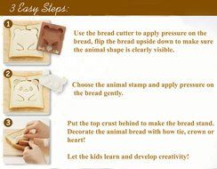 Love of Cooking Animal Sandwich Cutter Bread Cutter N5