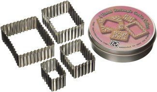 R &amp; M Rectangular 4 Piece Cookie/Biscuit Cutter Set