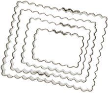 R &amp; M Rectangular 4 Piece Cookie/Biscuit Cutter Set N2