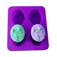 StarSide Hand Press Moon Cake Cookie Mold Mid-autumn Festival DIY Decoration Rose Pink Flower Stamps N5