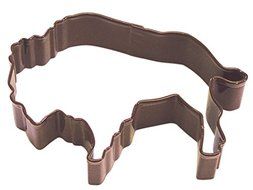 CybrTrayd R&amp;M Buffalo Durable Cookie Cutter, 4-Inch, Brown, Bulk Lot of 12