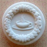 Teacup / Coffee Cup and Saucer Springerle Cookie Mold N2