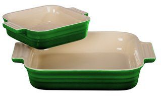 Le Creuset 9&quot; Square Dish w/ 5&quot; Bonus Dish, Fennel