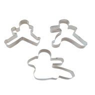 WJSYSHOP Kung Fu Ninjabread Man Shape Cookie Cutter for Celebrations Christmas Birthday Party Wedding Holiday