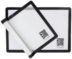 Lifestyle Elements Silicone Baking Mat Set (2) Half Sheets - Professional Grade (1mm thick) Non Stick Cookie Sheet...
