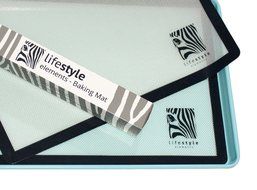 Lifestyle Elements Silicone Baking Mat Set (2) Half Sheets - Professional Grade (1mm thick) Non Stick Cookie Sheet... N2
