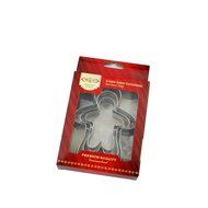 ULee Christmas Cookie Cutters Set - 3 Sizes of Gingerbread Man Shapes