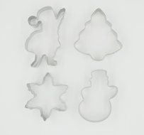 ULee Christmas Cookie Cutters Set - 3 Sizes of Gingerbread Man Shapes N9